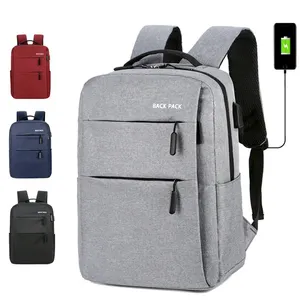 Factory direct supply men's backpack office computer bag laptop travel business laptop backpack with usb