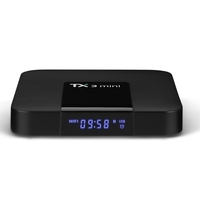 Boîtier TV TX3MINI Android 10.0 H313S Quad Core 2+16 Go, décodeur avec double Wifi 4K HD pour films en streaming en ligne