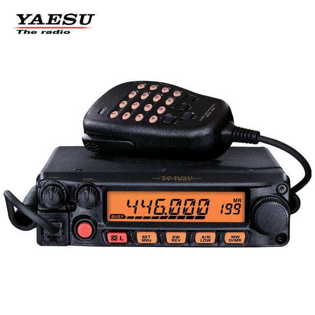 YAESU FT-1907R 55W Handheld 200 Channels Mobile Radio 400-470MHz UHF FM Car Truck Transceiver Outdoor Travel Walkie Talkie