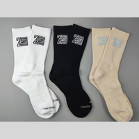 Chaussettes de sport professionnelles personnalisées avec logo, chaussettes de course à pied personnalisées avec logo, chaussettes en coton jacquard tricoté, écologiques, printemps