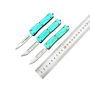 Coltello Tascabile Tattico Multiuso per Caccia e Sopravvivenza, Lama in Acciaio D2 e Manico in Alluminio, Coltello Pieghevole per Esterni, Strumenti EDC - Product Image 1