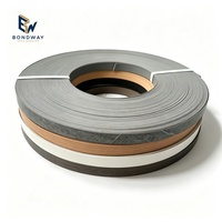 Bande de chant PVC autocollante aspect bois finition mate 1x22mm largeur personnalisée 0.4-3mm pour MDF, contreplaqué, armoires et meubles