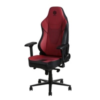 Chaise de jeu en cuir avec dossier extra-haut, appui-tête magnétique, réglage lombaire et accoudoirs en aluminium