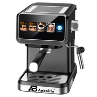 Máquina de Café Espresso Semiautomática Anbolife, 20 Bares, Control de Temperatura Táctil, Fabricación OEM