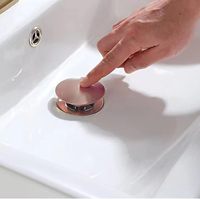 Bonde de lavabo universelle de luxe moderne en laiton massif, anti-fuite, finition or rose, pour salle de bain