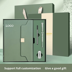 Bộ quà tặng doanh nghiệp cao cấp với sổ tay in logo - Quà tặng văn phòng sang trọng, bộ hộp bút và sổ tay in thương hiệu tùy chỉnh - Product Image 4