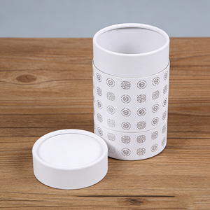 High Quality Recyclable Cylindrical Box With Display <b>Window</b> Luxury Round Paper Tube For Tea Candle - Product Image 3