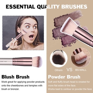 Bộ Cọ Trang Điểm Bsmall Chuyên Nghiệp 2020 19 Chiếc Bronas De Maquillage Với Cọ Mặt Nạ Silicon - Product Image 3