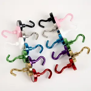 Color Hooks Heavy Duty Hanging Tools Magnet Hanger Neodymium Magnets Key Holders Strong Magnet Ndfeb Fridge Magnetic Hook