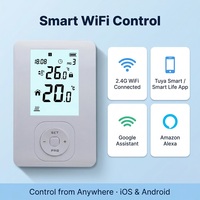 Kabelloser RF-Gasboiler-Thermostat Flexibles Design Umweltfreundlich für Heim Büro Apartment Hotel Nutzung Fußbodenheizungssystem