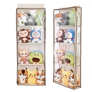 4 <b>Large</b> Pockets Over the Door Organizer PVC Foldable Wall Mount Hanging Storage Bag for Bedroom Pantry Closet Dorm Baby Storage - Product Image 3
