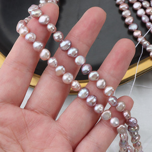 5-6mm tím Baroque ngọc trai nước ngọt hạt - Product Image 3