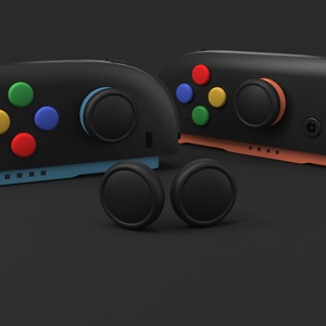 PlayVital 4 cover per pulsanti direzionali ABXY colorate in Silicone e 2 cappucci Joystick per nintendo Switch 2 Joycon - Product Image 5