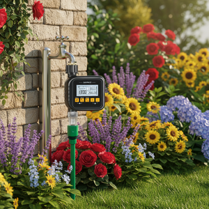 Dispositif d'arrosage automatique intelligent en plastique durable, grand écran, nouvel arroseur de jardin, minuterie d'arrosage paresseux - Product Image 1