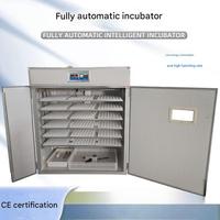 Nouvel incubateur à œufs de poulet en acier inoxydable avec retournement automatique, taux d'éclosion de 90 % et haute productivité