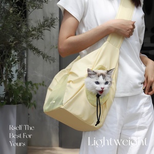 Tas selempang hewan peliharaan portabel, tas membawa kucing anjing anak anjing perjalanan BagDog pembawa selempang hewan peliharaan untuk luar ruangan bahu tunggal - Product Image 3
