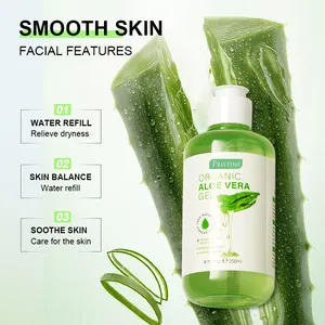 OEM ODM Logotipo Privado Atacado Creme Facial Aloe Vera Brilhante Natural orgânico 98% gel de Aloe Vera puro