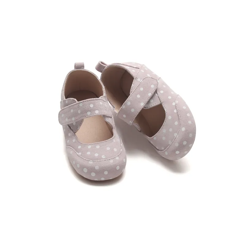 Wholesale Customized Baby Girls Formal Shoes Fashion Polka Dot School Students Soft Sole Princess Birthday Party Strap Shoes
