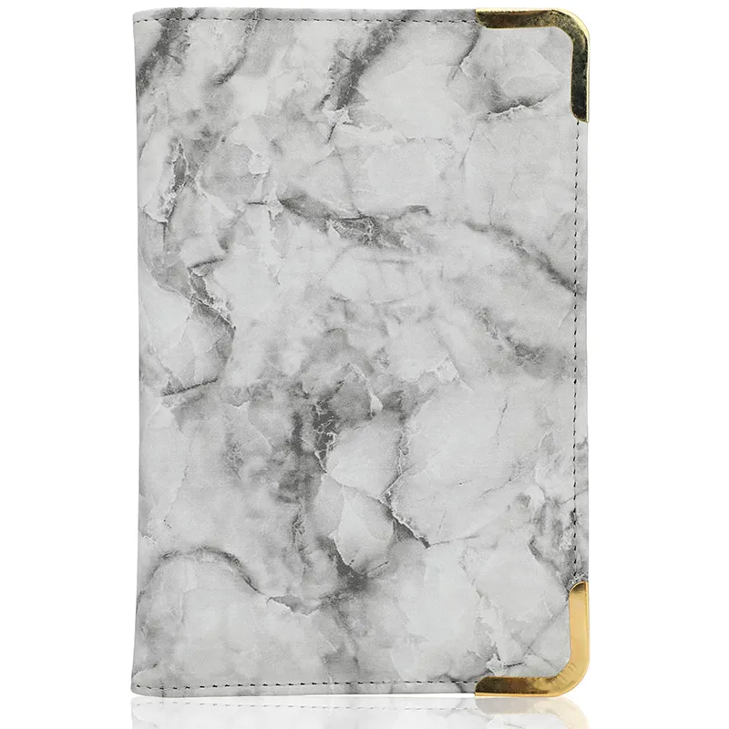 Porte-livre d'or Style marbre, nouveau produit en vogue, pochette à fermeture éclair, pour serveur avec porte-stylo, pochettes à fermeture éclair