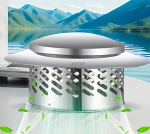 Capot d'évacuation de toit en acier inoxydable 304, style parapluie, coupe-vent, <span class=keywords><strong>pour</strong></span> hotte aspirante et ventilation murale - Product Image 5