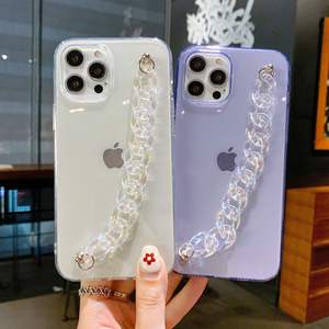 Fundas de teléfono bonitas de TPU suave, de alta calidad, estilo coreano, con cordón de cadena transparente de plástico, <span class=keywords><strong>2022</strong></span> - Product Image 5