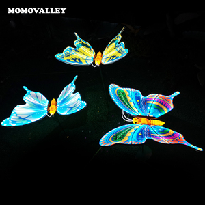 Momovalley meilleur vendeur <span class=keywords><strong>d</strong></span>écor de jardin fée lumière grandes <span class=keywords><strong>d</strong></span>écorations de noël extérieur mobile 150CM Led papillon éclairage de vacances - Product Image 3