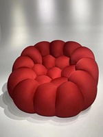 Chaise de loisirs moderne nordique en tissu velours citrouille Relax Accent Chair Furniture Bubble Sofa