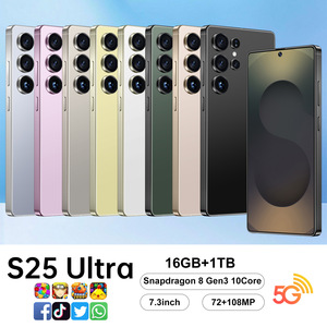 OEM Vente chaude Original S25 ultra 16 Go + 1 To Débloqué 7,3 pouces Écran plein écran Mobile 5G Vidéo Smartphone intelligent - Product Image 2