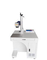 Machine de marquage laser à fibre de type sur pied, nouvelle génération, 50W 100W, refroidissement par eau, système de contrôle Ruida, graveur industriel pour pierre et métal