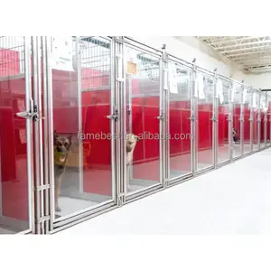 Famebest Hochwertige Hundehütten für große Hunde im Freien Indoor Dog Kennel Walk Kennel