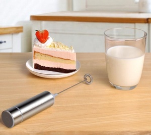 Espumador de Leche Manual de Una Sola Capa, Nuevo Espumador de Café, Batidor de Huevos, de Acero Inoxidable, Funciona con Batería - Product Image 4