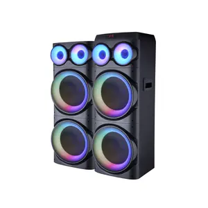 2024 Hifi Bass!4*12インチスピーカー無料サンプル200wスーパーベースhifiアクティブ2.0ステージカラフルLEDDJオルゴールスピーカー