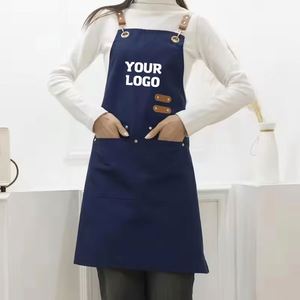 Delantal de Cocina Personalizado de Algodón Ajustable con Logotipo Bordado, Bolsillos Impermeables y Resistentes al Aceite, para Chef o Restaurante - Product Image 1
