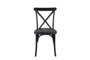 Solution d'assise noire en résine à faible entretien pour les mariages et les fêtes en plein air - Product Image 3