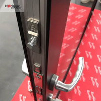 Porte coulissante en verre trempé, anti-Hurricane NFRC NOA AS2047, revêtement en poudre Standard, prix bas, en aluminium