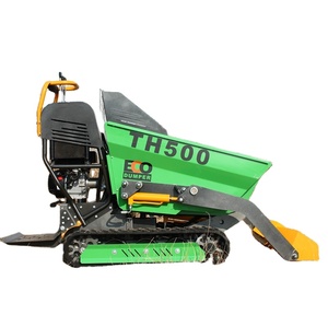 Мини-гусеничный самосвал-погрузчик 500 кг, многофункциональный портативный бензиновый гусеничный самосвал, высокоэффективный для строительства и сада - Product Image 2