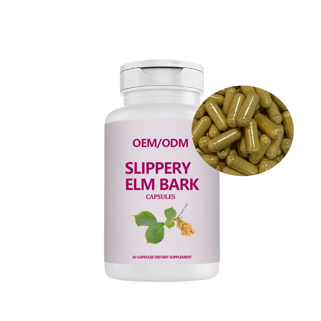 Private Label for Slippery Elm Powder Capsule Slippery Elm Bark Capsules