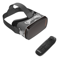 Lunettes VR 3D Compatibles iOS & Android 4.7-6.5'' Téléphones Casque de Réalité Virtuelle 3D VR Box pour Films & Jeux avec Manette