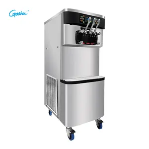 High yield standing making gelato helado softy cone price maker commercial soft serve ice cream machine
