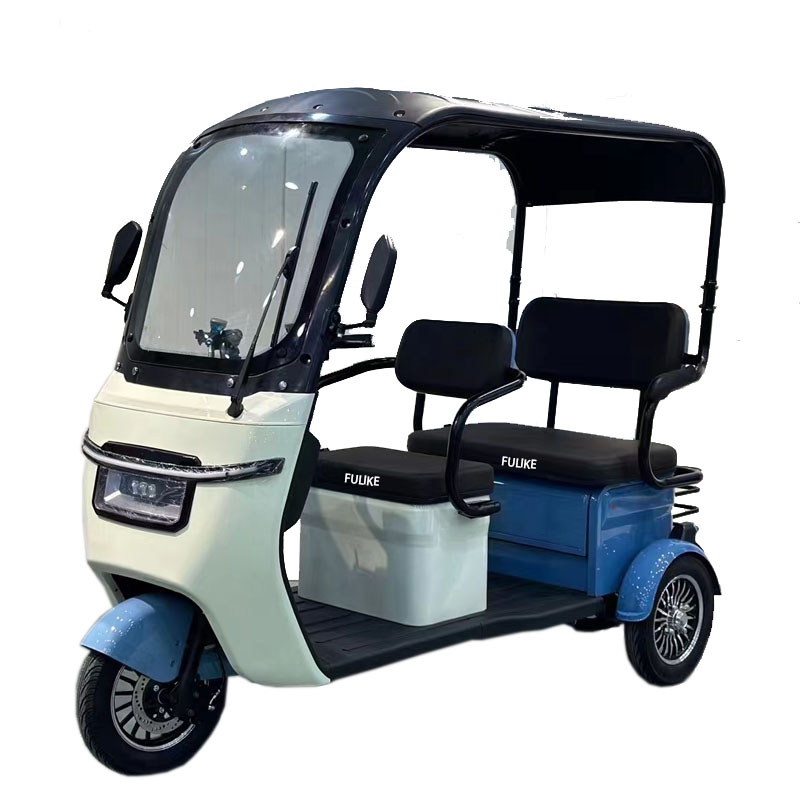 FULIKE新しい大人の電動トライクバイクEV3輪三輪車屋根付き電動