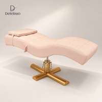 Lit de massage multifonctionnel moderne pliable et réglable avec dossier incurvé pour salon de beauté et usage commercial en salon de séjour - Salon