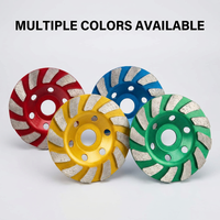 Disque de meulage diamanté de 100 mm (4 pouces) à 12 segments pour meuleuse d'angle de type 100, pour le meulage du béton, du ciment et des murs en pierre