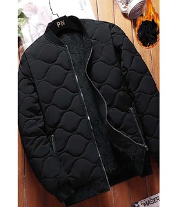 Men <b>Winter</b> <b>Quilted</b> Fleece Jacket Slim Fit Lightweight Waterproof Windproof Outdoor Perfect Travel Hiking Camping Sports Daily - Product Image 1