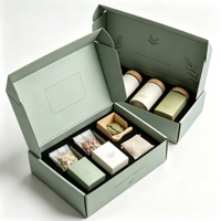 Boîte en carton ondulé personnalisée avec logo, insert de séparation pour conteneur de stockage, pour l'emballage de tisanes