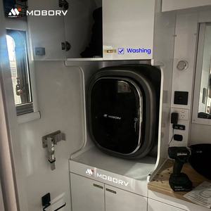 Pieza para <span class=keywords><strong>Autocaravana</strong></span> MOBORV, Electrodomésticos para RV, <span class=keywords><strong>Lavadora</strong></span> Mini de Carga Frontal Totalmente Automática, Montada en la Pared, con Certificación CE - Product Image 1