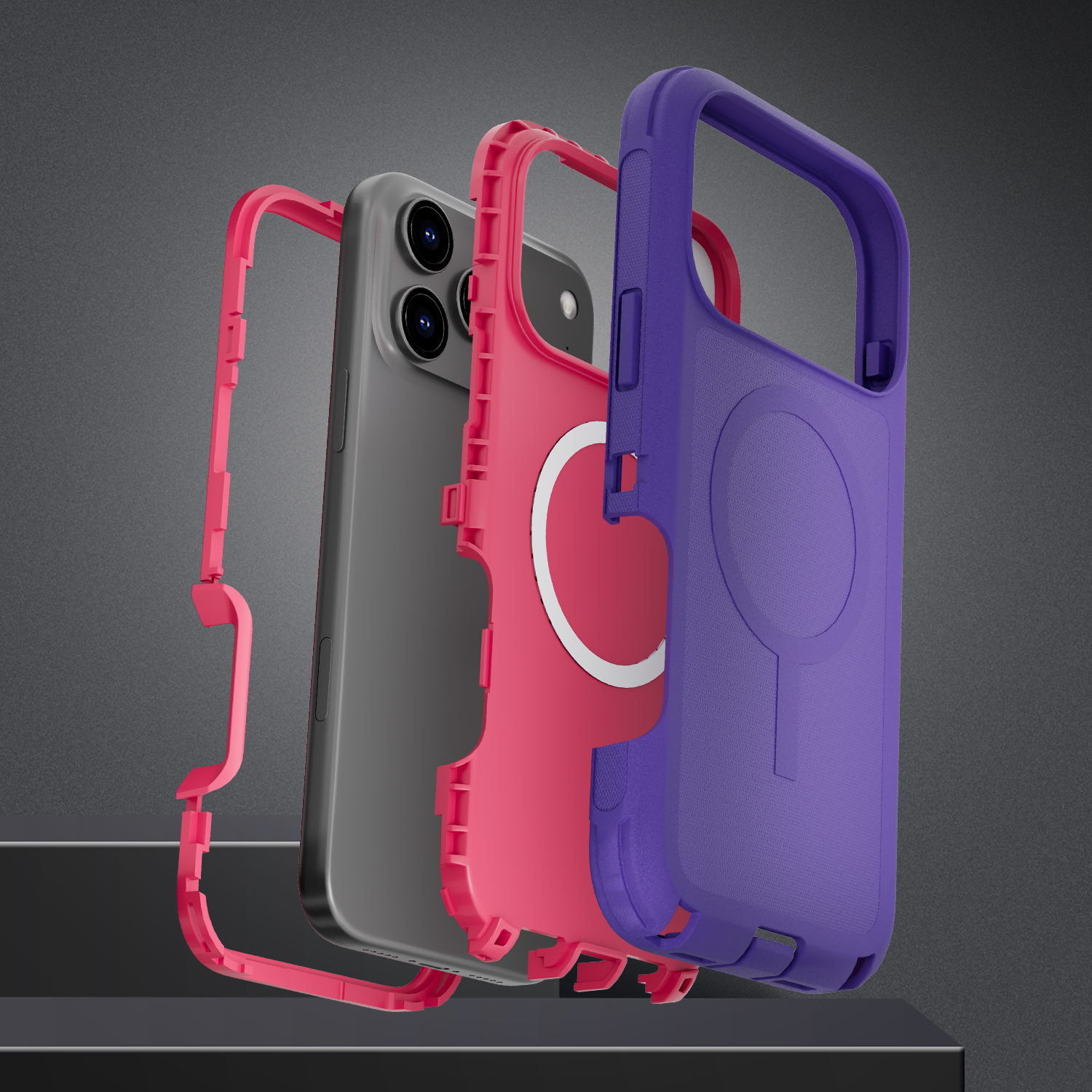 Wholesale Phone Accessories Mobile Cover Cellphone Case Defender Phone Protector with Clip for iPhone 17 18 Pro Max · image 5