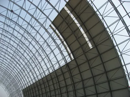 Fertige Stahl konstruktion Fachwerk Space Frame Flughafen Terminal Gebäude Stahlrahmen Dach überdachung Konstruktion