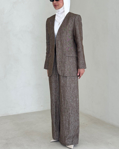 Bộ trang phục khiêm tốn 2 món gồm áo và quần, bộ đồ công sở cho phụ nữ Hồi giáo, kiểu blazer - Product Image 4