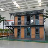 Zweistöckige 40-Fuß-20-Fuß-Luxus-Fertigvilla mit 2 Schlafzimmern, Vorgefertigtes Faltbares Erweiterbares Containerhaus, Tragbares Mobiles Tiny Home