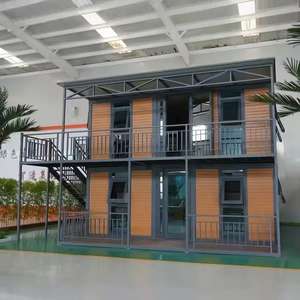 Villa préfabriquée de luxe de deux étages de 40 pieds et 20 pieds, 2 chambres à coucher, <span class=keywords><strong>maison</strong></span> préfabriquée en conteneur extensible et pliable, petite <span class=keywords><strong>maison</strong></span> mobile portable - Product Image 4